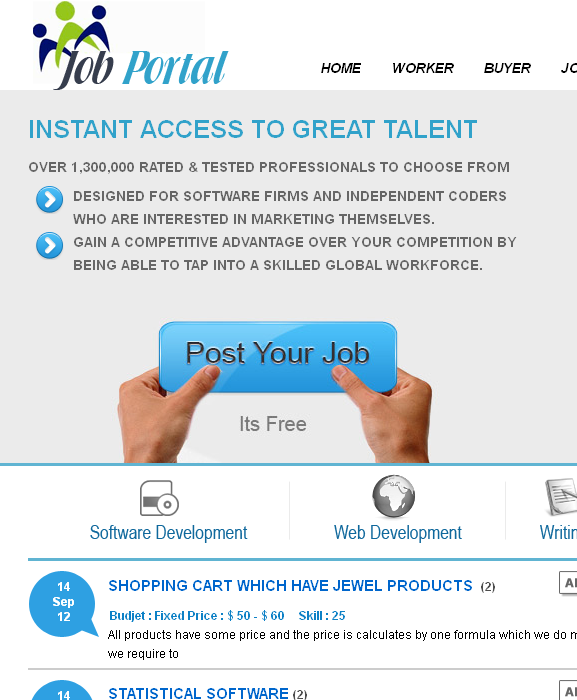 Website Design For Job Portal